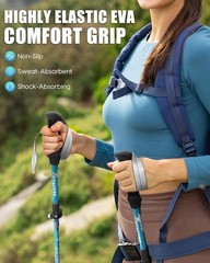 Covacure Hiking Poles Collapsible Trekking Poles – Aluminum Alloy 7075 Walking