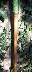 Bamboo Staff – 62″ – Walking Hiking Trekking Stick – Paracord Grip & Strap – #20