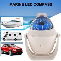 High Precision Marine Compass with LED Light for Boat, Car & Truck Navigation