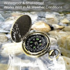 Portable Hiking Compass Military Navigation Tool Camping Backpacking Map Reading