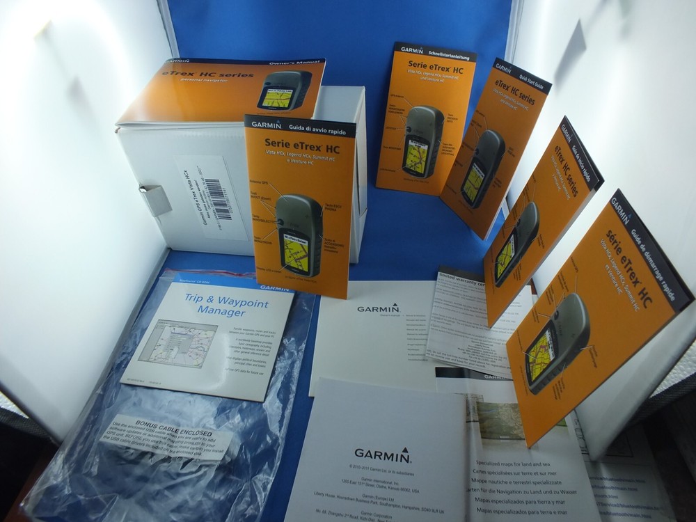 Original Box Without Garmin eTrex Vista HCX With CD Software And Instructions