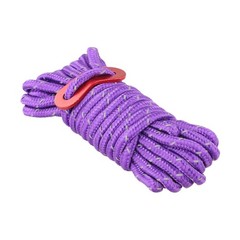 Portable 4mm by 4m Camping Rope with Reflective Features and Adjustable Length