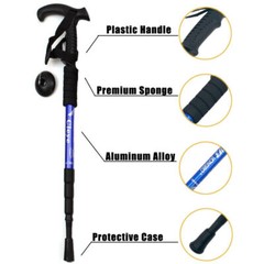 Cane Walking Stick Adjustable walking Aluminum Collapsible Travel Hiking