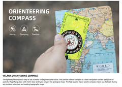 Compass Hiking Backpacking Compass Advanced Scout Compass Navigation NEW