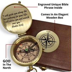 God’s Path Compass – Religious Gifts for Men Baptism Gift for Teenage Boys Ch…
