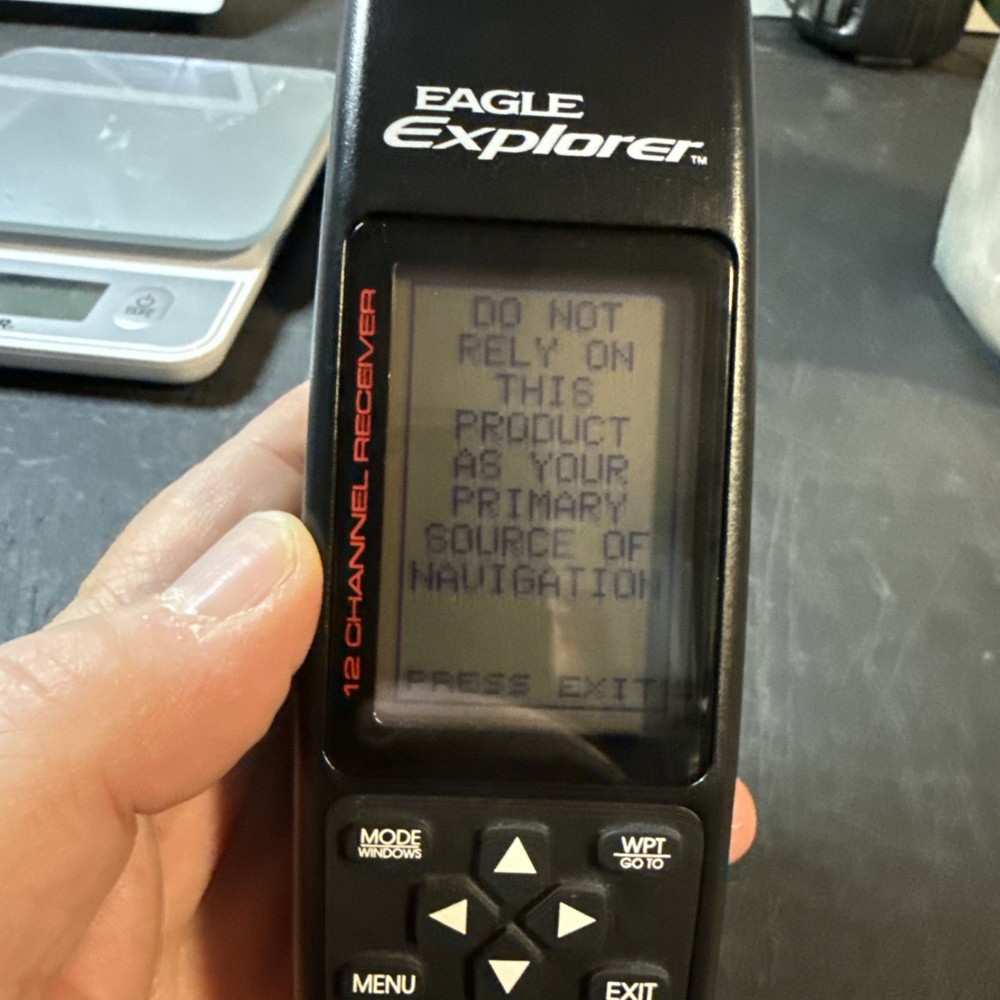 Eagle Explorer 12 Channel GPS Receiver Handheld LCD Screen Hunting Hiking Tested