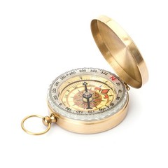 Portable Brass Compass G50 Pocket Watch For Hiking Camping Military Survival