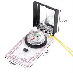 Multi functional Compass With Mapping Ruler and Mirror Emergency Kit For Outdoor