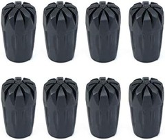 8 Piece Rubber Trekking Pole Tips Hiking Walking Sticks Caps Ends Replacement Ti