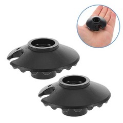 30Pcs Reusable Hiking Pole Baskets Black Trekking Walking Stick Accessory