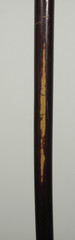 VTG Bronze Color~Art Nouveau~Women~Wood Walking Stick With Wrist Loop 36 in Long