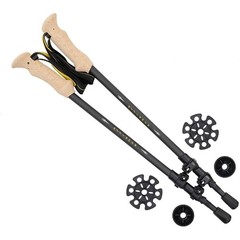 Lightweight Carbon Fiber Aluminum Trekking Poles Fast Locking EVA Grip Set New