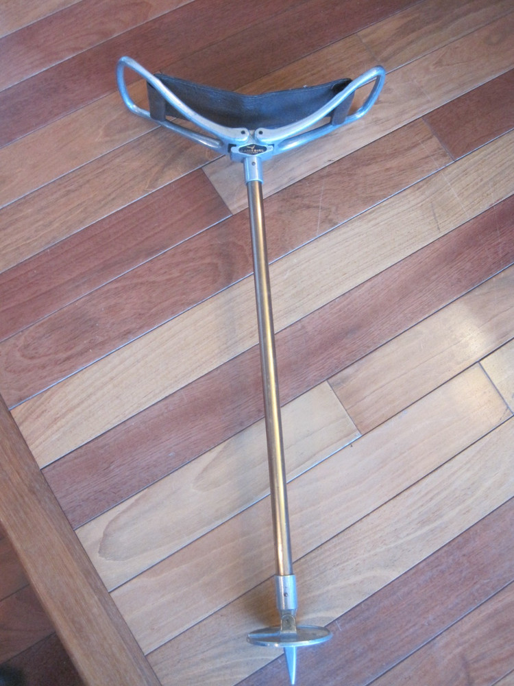 Vintage Gamebird Shooting Walking Stick Leather Seat – Made in England