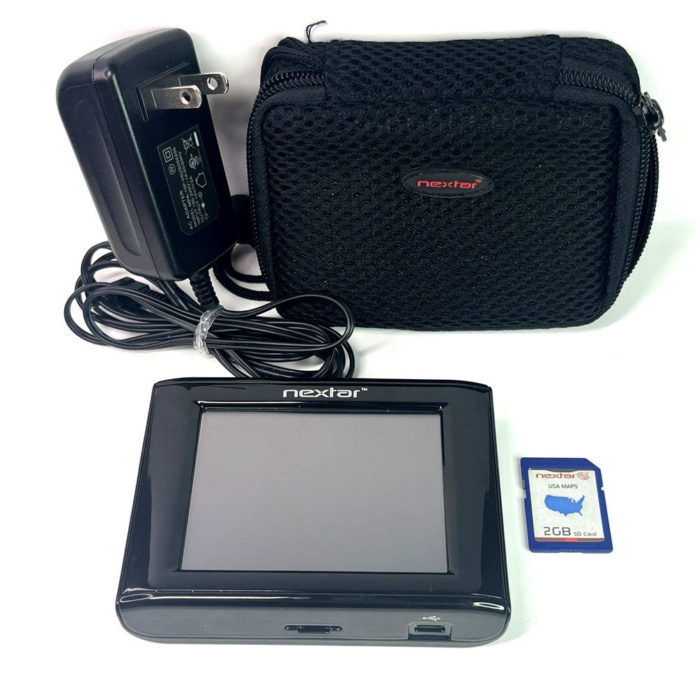 Nextar M3-03 GPS with SD Card, Case & Charger – Tested and Working