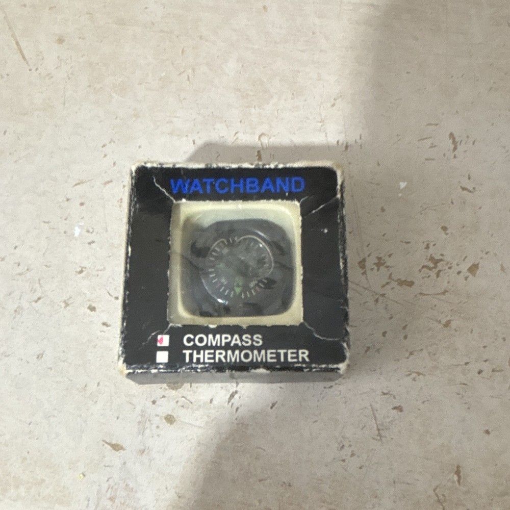Watchband with Compass & Thermometer