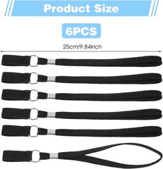 6 Pack Walking Cane Wrist Strap, Anti-Slip Elastic Trekking Pole Handle Straps