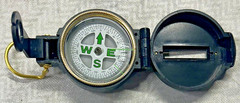 Vintage Lensatic Compass Engineer Nautical UST Logo Nice