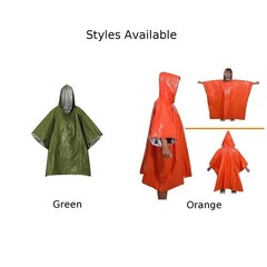Compact Rain Gear Thermal Outerwear 210T Polyester Material Fits In Palm