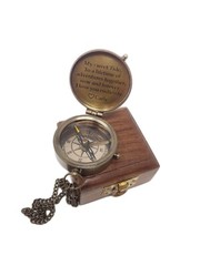 PERSONALIZED COMPASS, Nautical Compass, Engraved Compass, Pouch or Box option