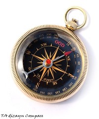 Jeremiah 2911 Solid Brass Engraved Directional Compass Christian Gift