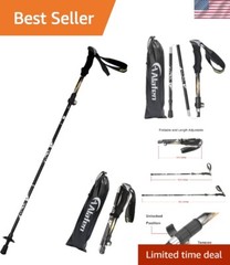 Compact Collapsible Trekking Stick – 49″ Height, Perfect for Hiking Adventures