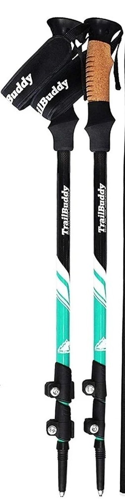 TrailBuddy Trekking Aluminum Hiking Poles, Backpacking Gear (Jr Size) Pair of 2