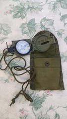 1977 U.S. Cammenga Phosphorescent Military Compass Model 27 With Pouch