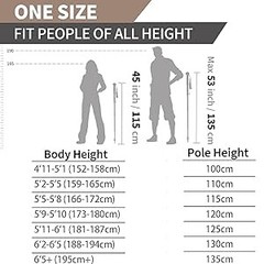 G2 GO2GETHRE Multipurpose Telescopic Trekking Poles – Strong Aircraft Alloy