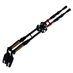 TrailBuddy Black/Red Collapsible Lightweight Hiking Trekking Poles 1 Pair NEW