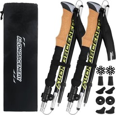 Collapsible Trekking Poles for Hiking-Lightweight Adjustable Walking Sticks with
