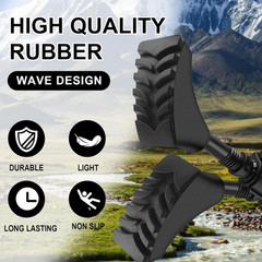 6Pcs Replacement Cane Tips – Walking Sticks Accessories, Fit Most Trekking & Hik