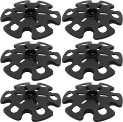 6pcs Universal Rubber Snow & Mud Basket Protectors for Trekking & Ski Poles