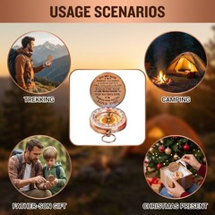 Military Grade Waterproof Navigation Compass for Hiking & Camping Outdoor Activi