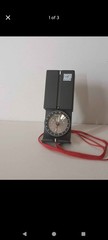 Swiss Army Brand Folding Compass, Black/Red w/ Red Lanyard for Hiking