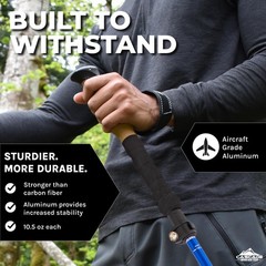 Trekking Poles Blue Cork