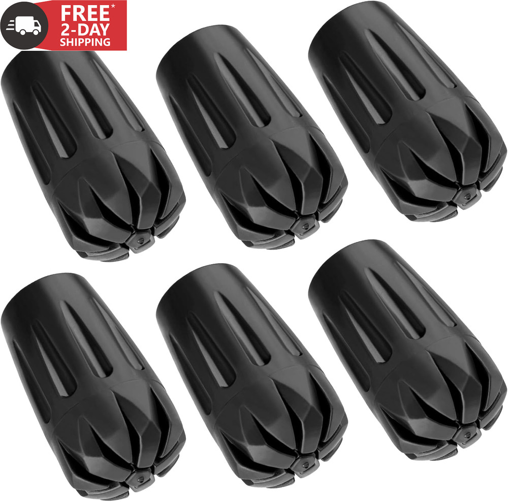 Durable Replacement Rubber Tips for Trekking Poles – Universal Anti-Slip Hiking