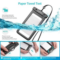 4 Pack Waterproof Cell Phone Pouch – Universal Water Black+Blue+Green+Pink