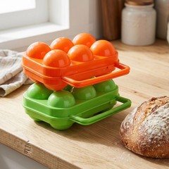2 Pcs Camping Egg Carrying Case Travel Carrier Container Holder Outdoor