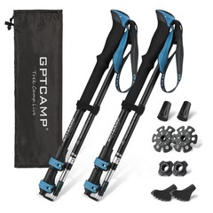 Hiking Sticks,2PC Trekking Poles Collapsible Hiking Poles,Lightweight Folding…