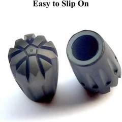Walking Stick Tips Rubber 4pcs Trekking Pole Tips Replacement- Rubber Feet for