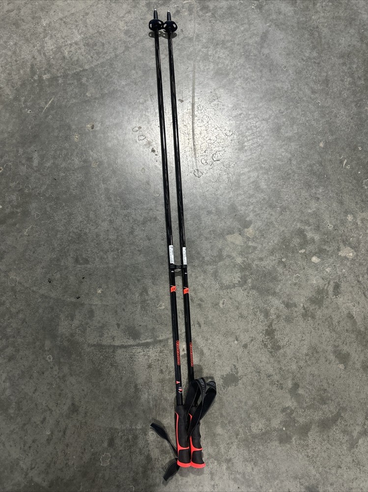 Komperdell Booster Speed Carbon Trekking Pole Pair – Black And Red – 130cm (NOS)