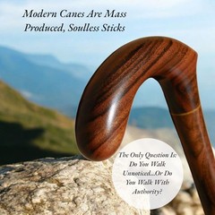 Wooden Walking Cane – Stick Handcrafted in Central America, Luxury Laurel Wood