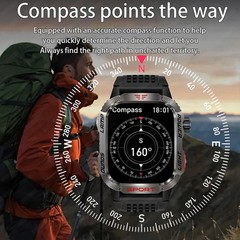 2026 Military GPS Smart Watch Money Detector Light Compass Waterproof Outdoor Sp