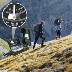 Compass,Outdoor Military Waterproof Lens Sighting Compass,High 4074-Green