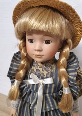 Artist doll porcelain doll 41 cm collector rarity vintage signed