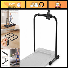 Adjustable Handle Bar for Walking Pad – 19.7” Wide, Phone Holder, Non-Slip Feet