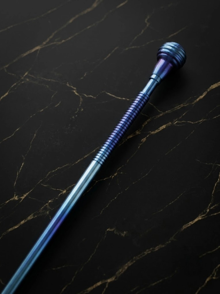 Solid Titanium Walking Cane — Handcrafted