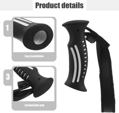 Ski Handle Replacement – Ergonomic Trekking Grip with Adjustable Wrist Strap,