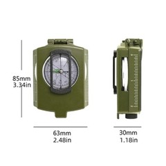 Military Compass Pocket Sighting Clinometer Classic Hiking Luminous Lensatic Map
