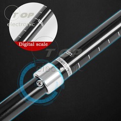 Collapsible Tri-fold Trekking Hiking Poles Aluminium Walking Stick Anti-Shock